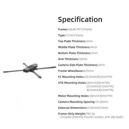 HGLRC MY15 15 Inch Frame Kit