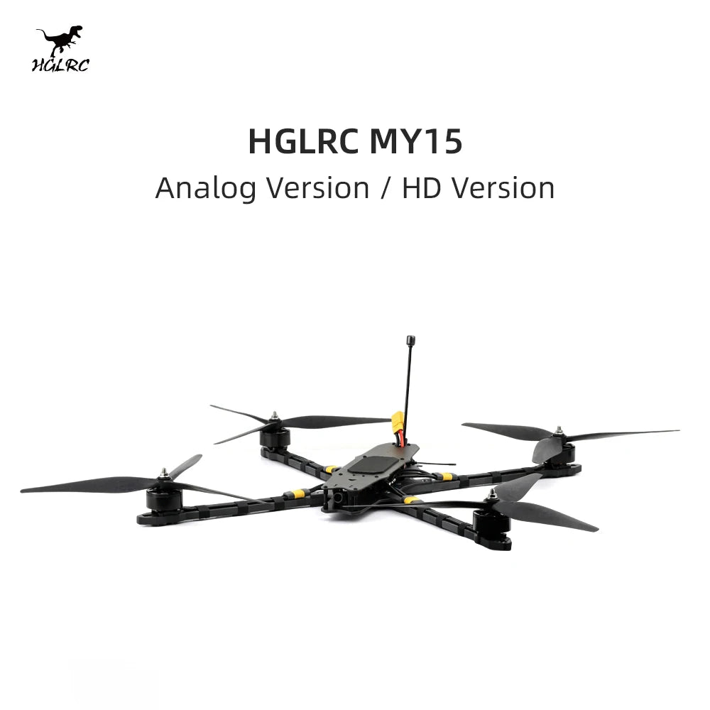 HGLRC MY15 4215 400KV Motor 2.5W VTX ELRS 915MHz Long-Range FPV Drone