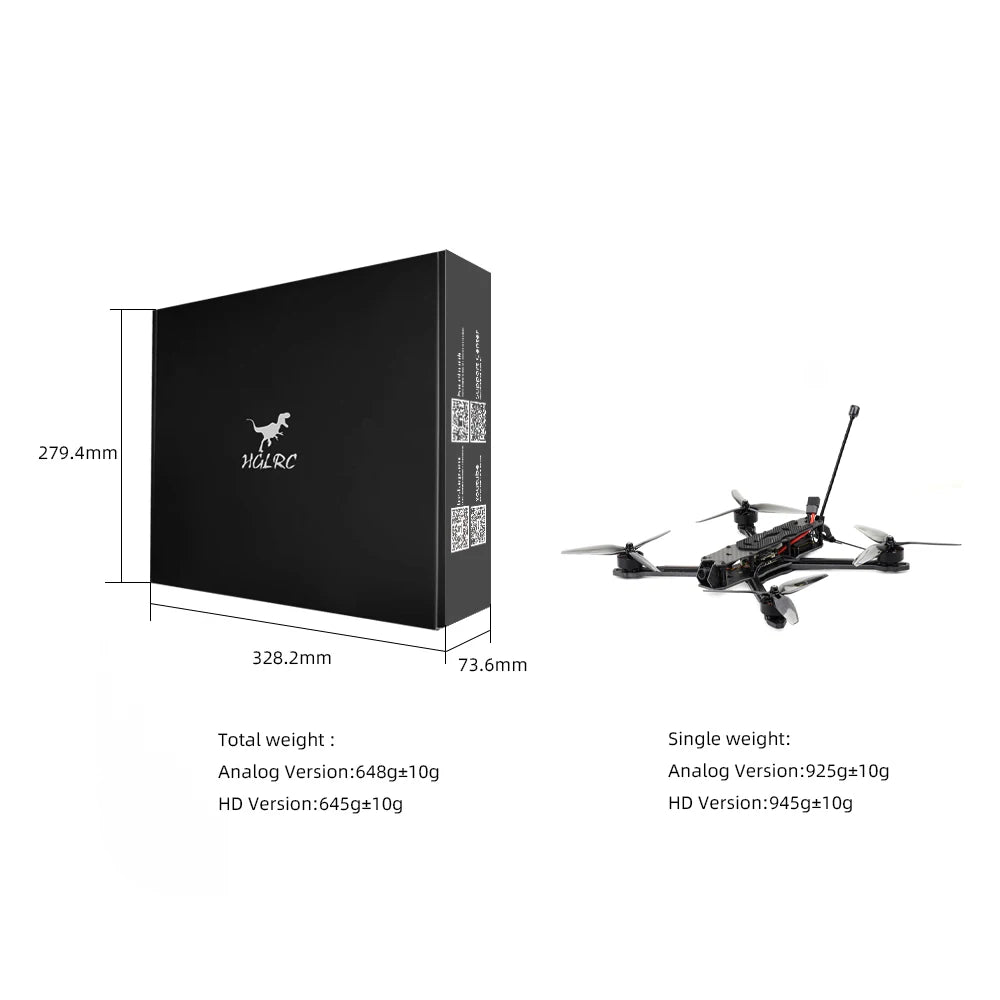HGLRC MY7 2810 1350KV Motor 2.5W VTX FPV Drone