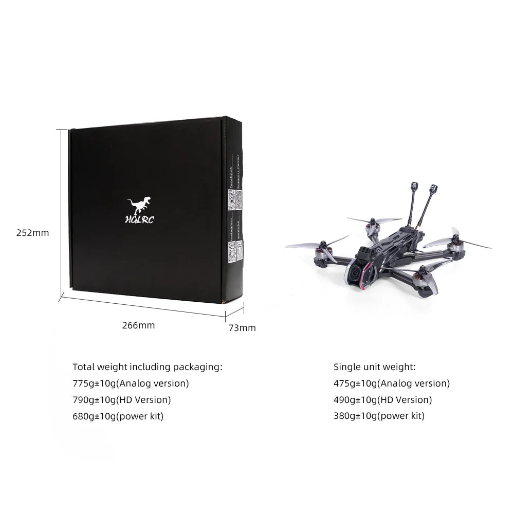 HGLRC Nblade MAX 5-inch drone For Freestyle cinematic FPV Drone