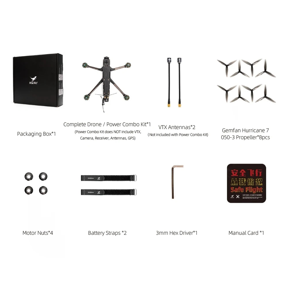 HGLRC Nblade PRO 7-inch Long Battery Life Freestyle Cinematic FPV Drone