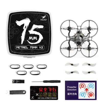 HGLRC Petrel 75Whoop V2 Brushless Motor Indoor FPV Drone