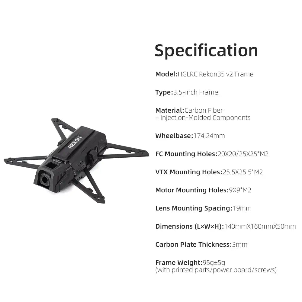 HGLRC Rekon35 V2 3.5 Inch Frame Kit