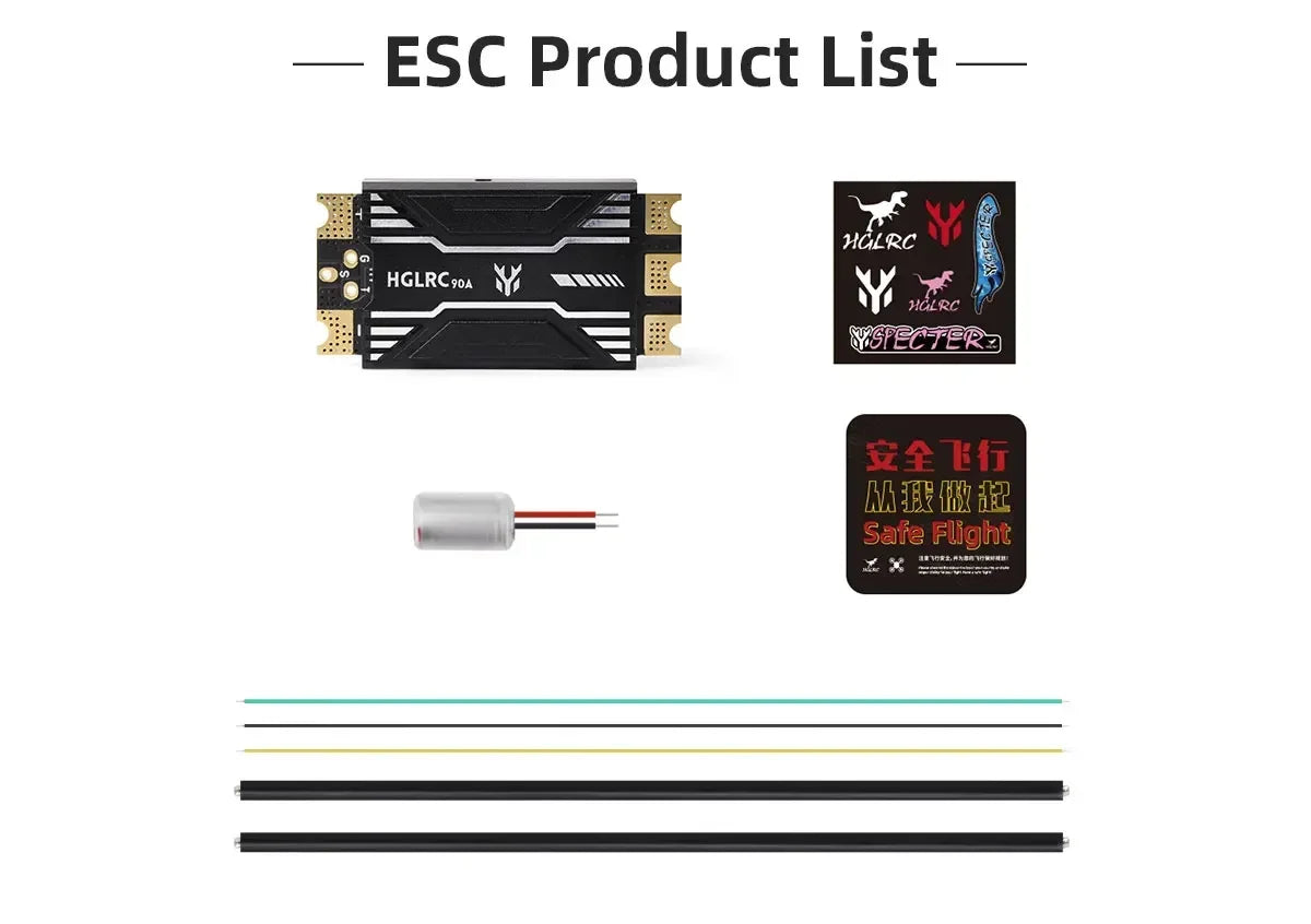 HGLRC SPECTER 90A ESC BLHeli_32 2-8S