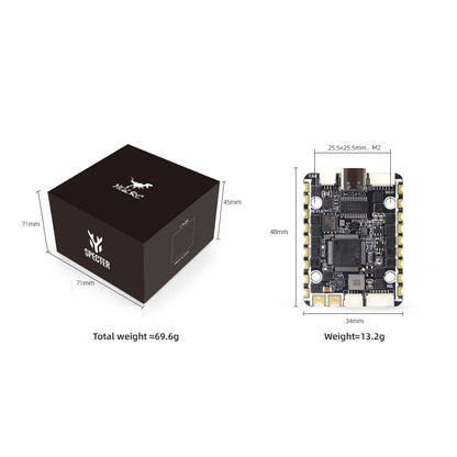 HGLRC SPECTER F722 40A 6 Channel AIO Flight Controller 2-6S