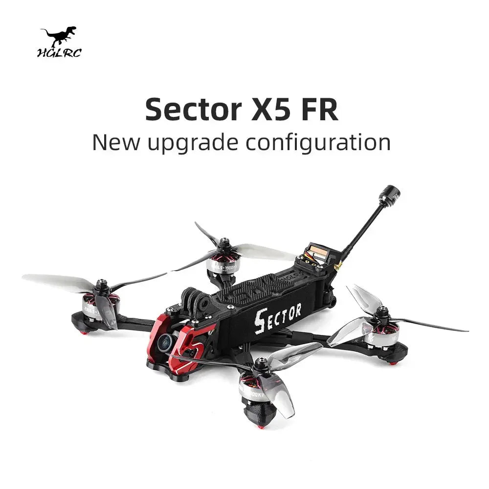 HGLRC Sector 5inch Quadcopter FPV Drone X5 (Squashed X) / D5 (DeadCat)