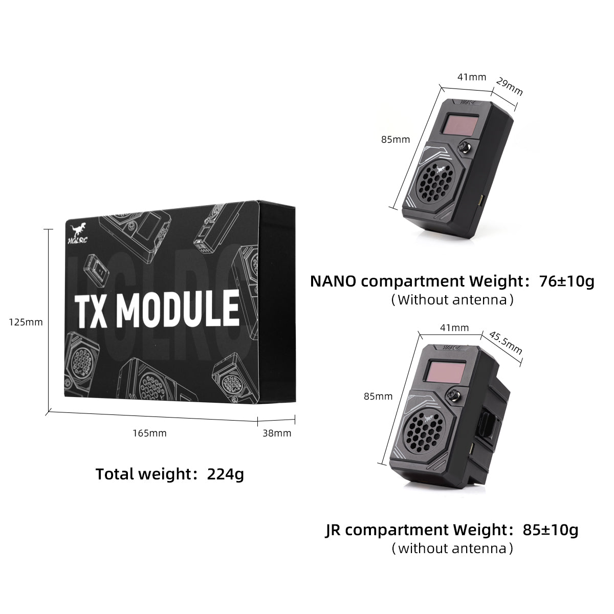 HGLRC T ONE TX MODULE ELRS 868 915Mhz