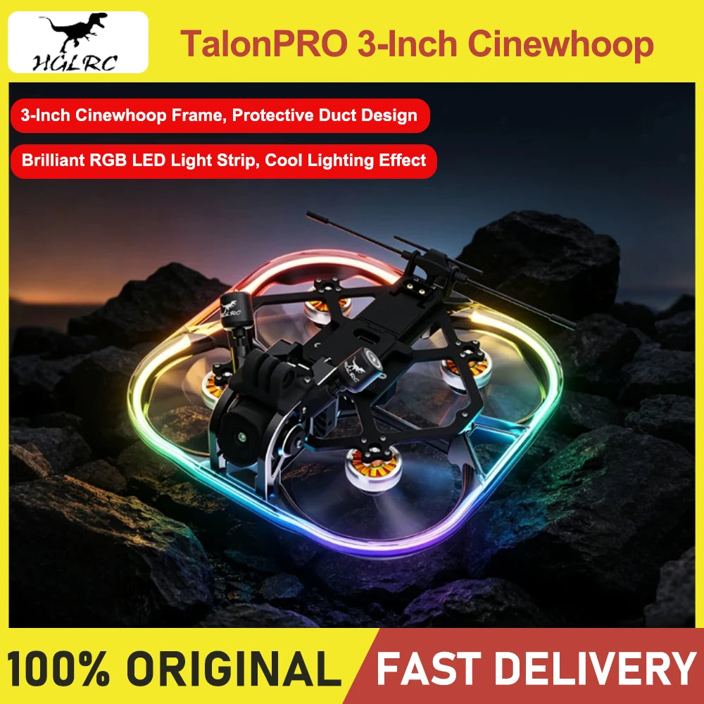HGLRC Talon Pro Analog/ HD FPV 3 inch Cinewhoop Racing Drone