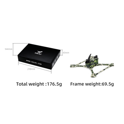 HGLRC Wind 5 Lite V2 5-inch camouflage FPV racing frame kit