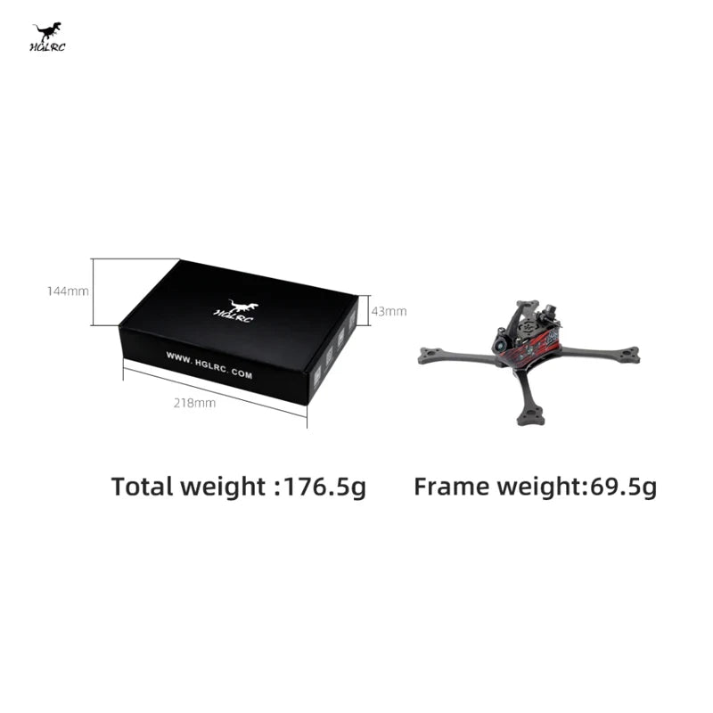 HGLRC Wind 5 Lite V2 5inch Frame Kit