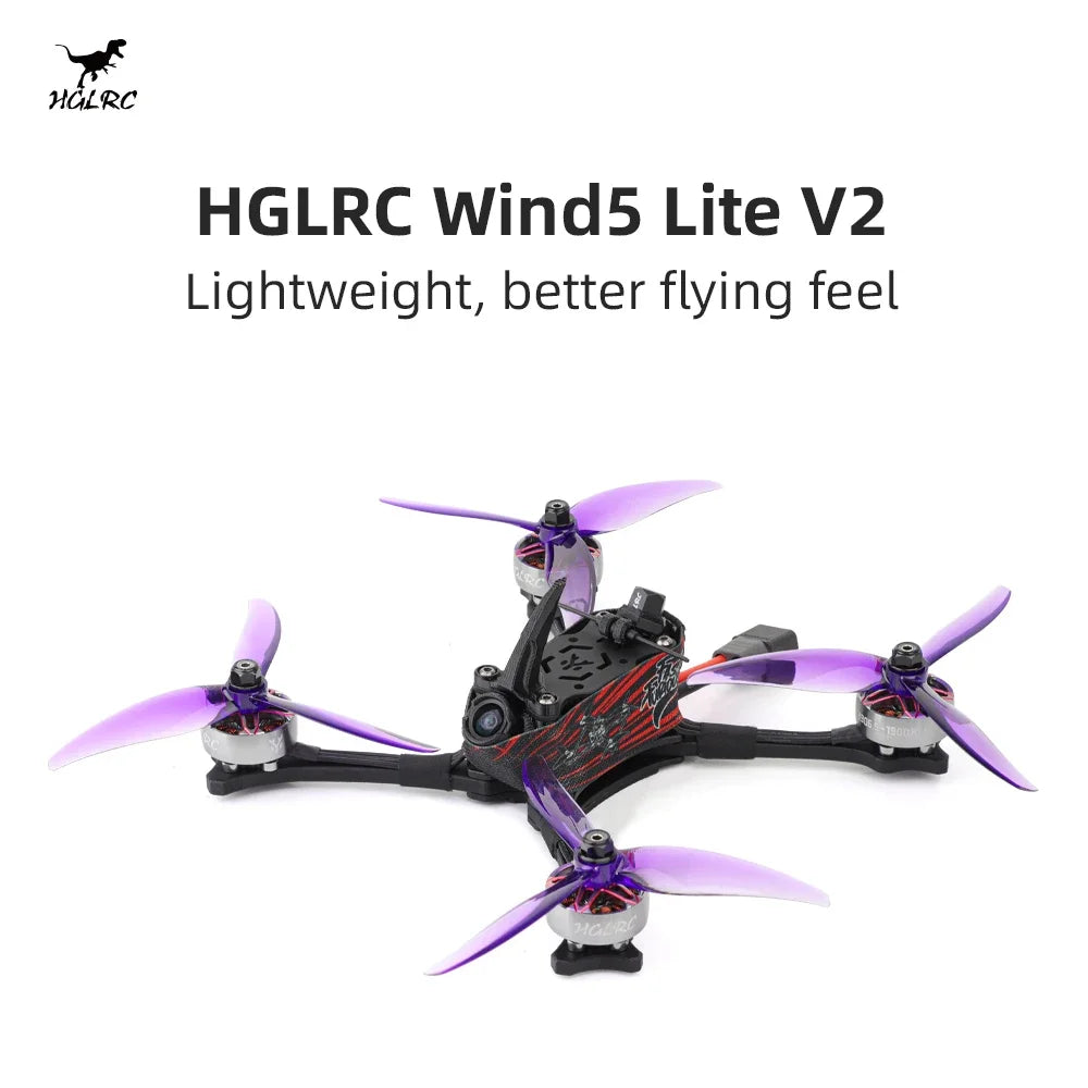 HGLRC Wind5 Lite V2 5inch Racing Quadcopter FPV Drone
