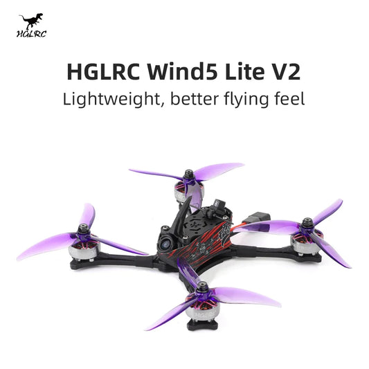 HGLRC Wind5 Lite V2 5inch Racing Quadcopter FPV Drone