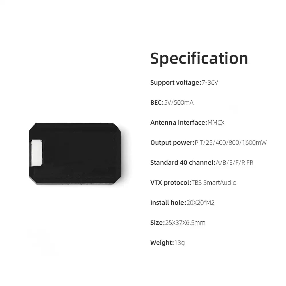 HGLRC Zeus VTX PRO 5.8G 1.6W Video Transmitter
