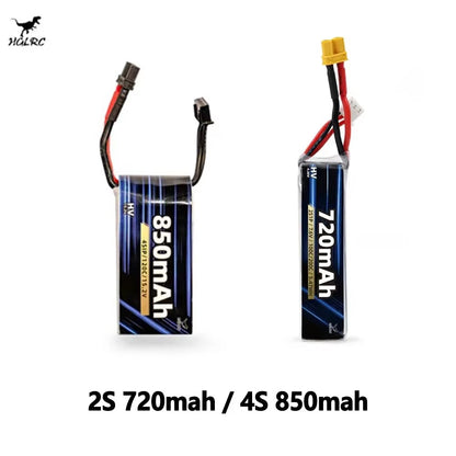 HGLRC 2S 720mAh - 4S 850mAh Power Lithium-ion Battery, High Discharge Rate LIHV-LIPO Battery for RC FPV Racing Drone_3
