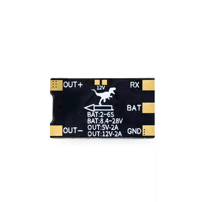 HGLRC 5-12V BEC Step-down Module 5V-12V Output - 8.4V-28V Input Supports Welding or Wiring Terminal Connection for RC FPV Drone