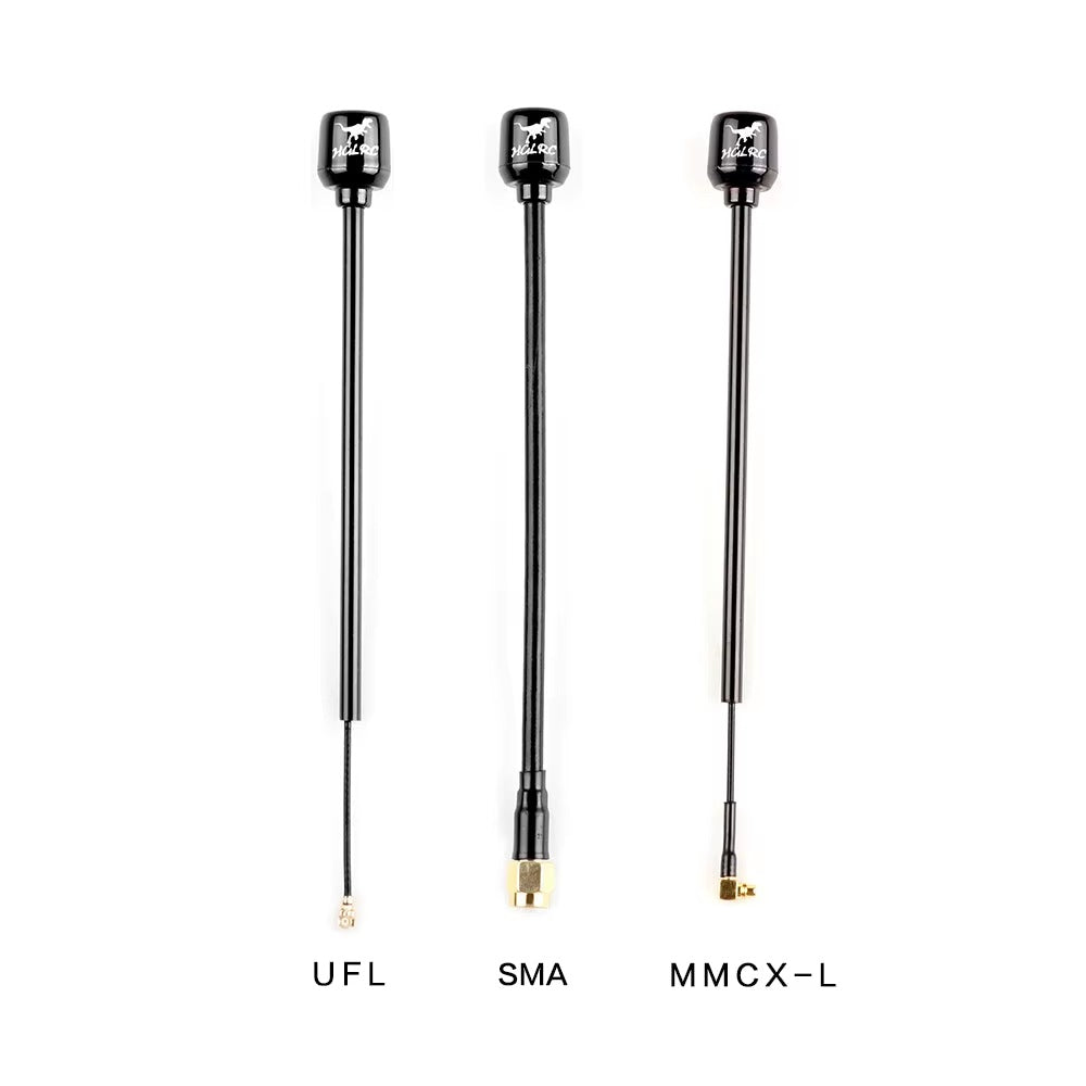 HGLRC 5.8GHz RHCP-LHCP Omni Antenna, 2.5dBi Gain SMA-U.FL-MMCX for Long Range FPV Drone