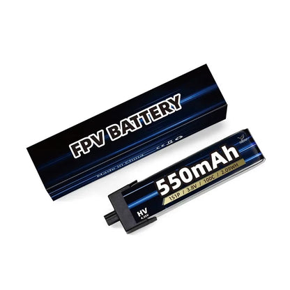 HGLRC 5PCS 550mAh 1S 3.8V 100C Battery A30 Plug for Drashark RC FPV Racing Drone LiPo LiHV Tinywhoop RC Parts_4