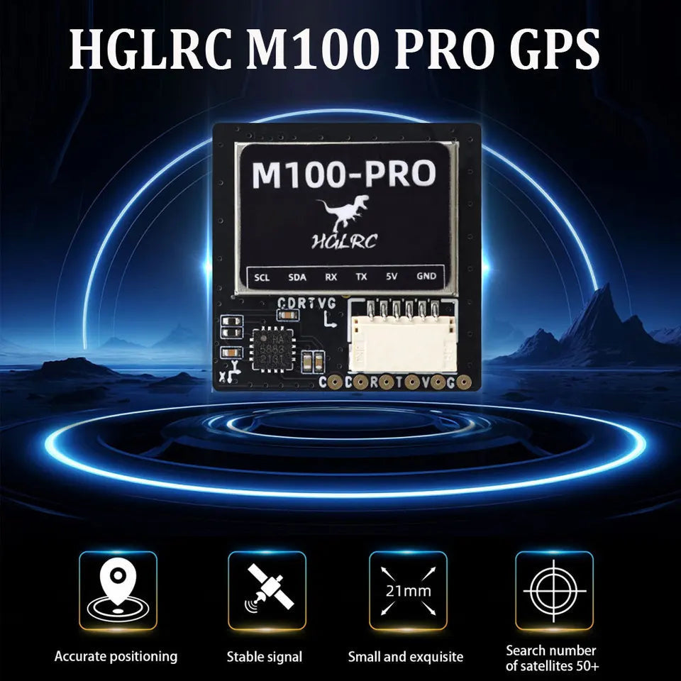 HGLRC M100 PRO GPS Chip B101 10th Generation Protocol Chip QMC5883L Compass