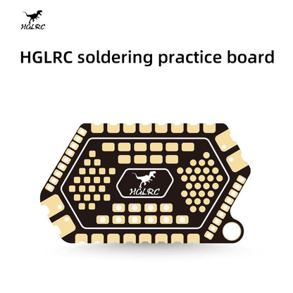 HGLRC Soldering Practice PCB Board, Full Copper Clad Multi Pad Design for FPV Drone Flight Controller ESC Welding Training
