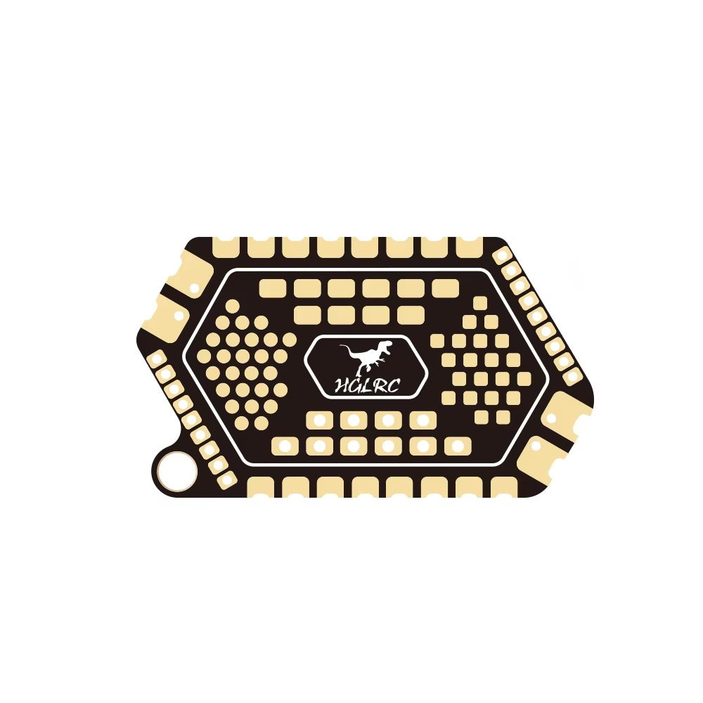 HGLRC Soldering Practice PCB Board, Full Copper Clad Multi Pad Design for FPV Drone Flight Controller ESC Welding Training