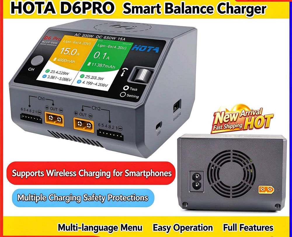 HOTA D6 Pro Intelligent Balanced Charger