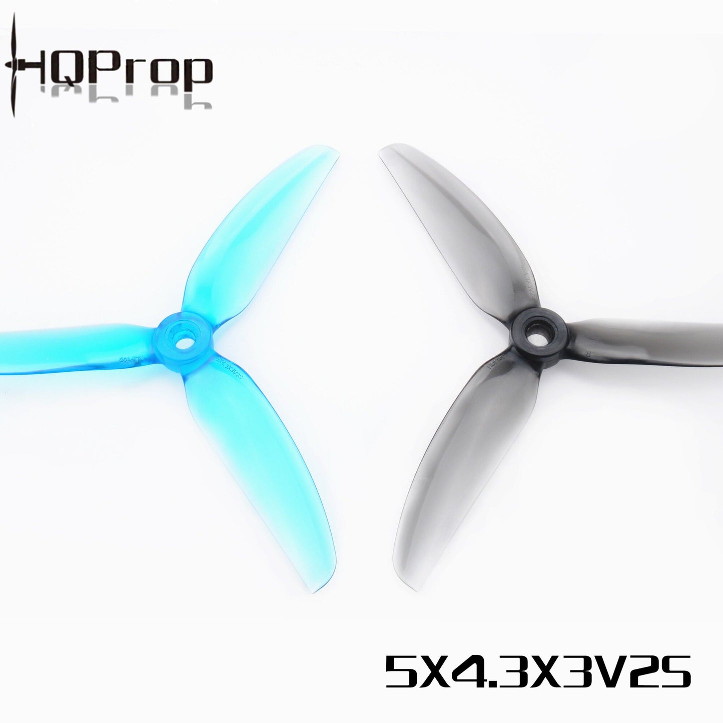 HQ Freestyle Prop 5X4.3X3V2S Light Grey (2CW+2CCW)-Poly Carbonate