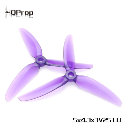 HQ Freestyle Prop 5X4.3X3V2S Light Grey (2CW+2CCW)-Poly Carbonate