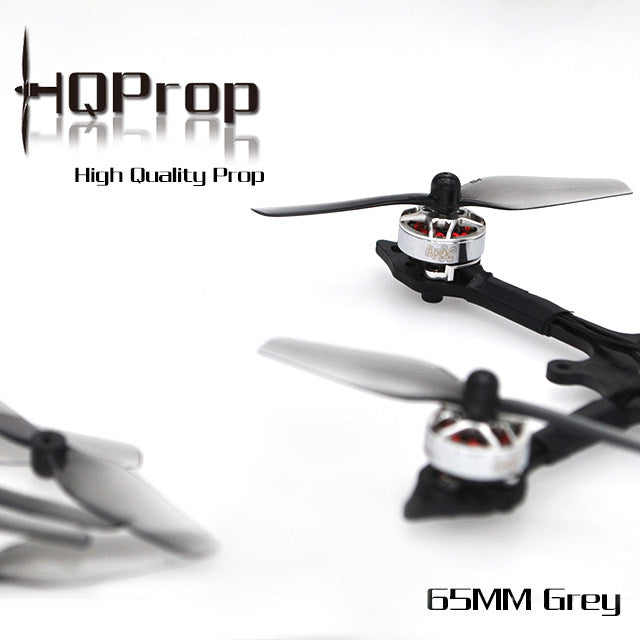 HQ Micro Prop 65MM  Grey  (5CW+5CCW)-Poly Carbonate-1.5MM Shaft