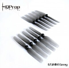 HQ Micro Prop 65MM  Grey  (5CW+5CCW)-Poly Carbonate-1.5MM Shaft