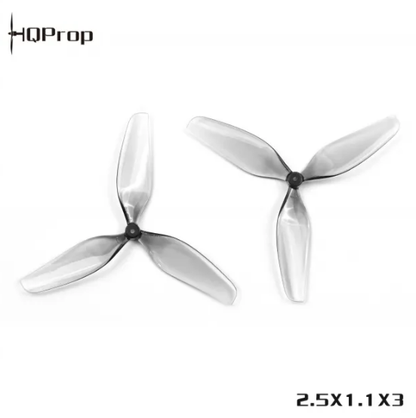HQProp 2.5X1.1X3 Grey (2CW+2CCW)-Poly Carbonate-1.2MM Shaft