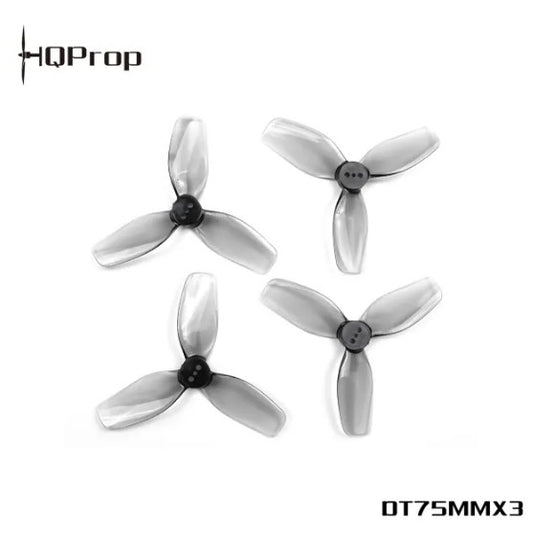 HQProp DT75MMX3 for Cinewhoop Grey (2CW+2CCW)-Poly Carbonate