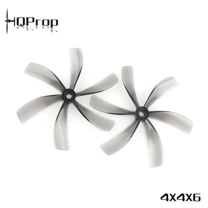 HQProp  Duct-4X4X6 for Cinewhoop Grey (2CW+2CCW)-Poly Carbonate