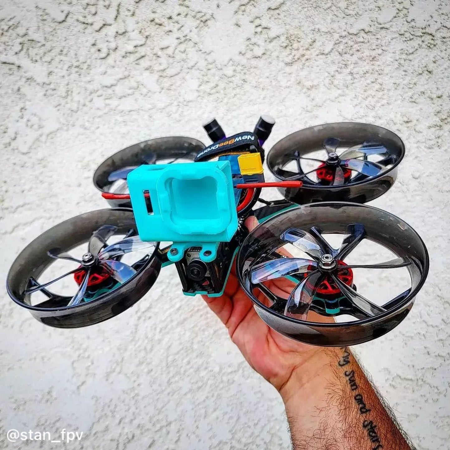 HQProp  Duct-4X4X6 for Cinewhoop Grey (2CW+2CCW)-Poly Carbonate