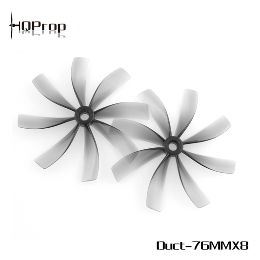 HQProp  Duct-76MMX8 for Cinewhoop Grey (2CW+2CCW)-Poly Carbonate