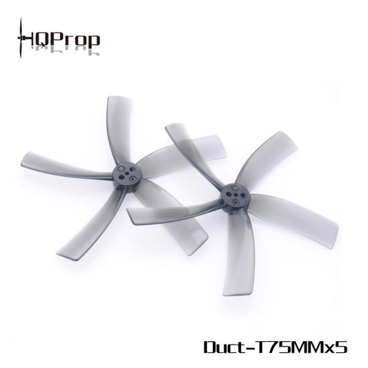 HQProp  Duct-T75MMX5 for Cinewhoop Grey (2CW+2CCW)-Poly Carbonate