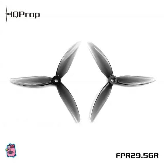 HQProp FlowerPig R29.5 Blue (2CW+2CCW)-Poly Carbonate