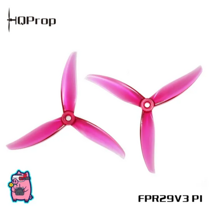 HQProp FlowerPig R29V3 Grey (2CW+2CCW)-Poly Carbonate