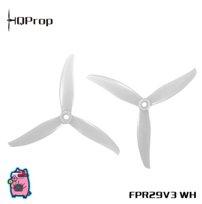 HQProp FlowerPig R29V3 Grey (2CW+2CCW)-Poly Carbonate