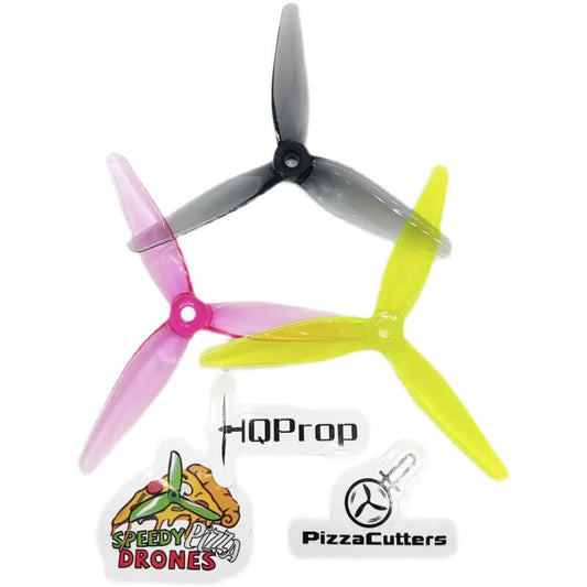HQProp PizzaCutters 5037 Grey (2CW+2CCW)-Poly Carbonate