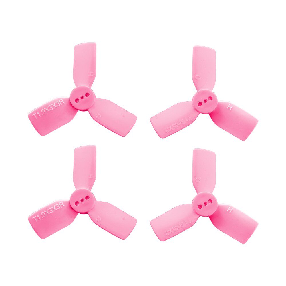 HQProp T1.9X3X3 Pink(2CW+2CCW)-Poly Carbonate