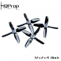HQProp T2X2X4 Black  (2CW+2CCW)-Poly Carbonate