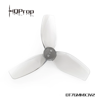 HQProp T76MMX3 V2 for Cinewhoop Grey (2CW+2CCW)-Poly Carbonate