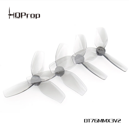 HQProp T76MMX3 V2 for Cinewhoop Grey (2CW+2CCW)-Poly Carbonate