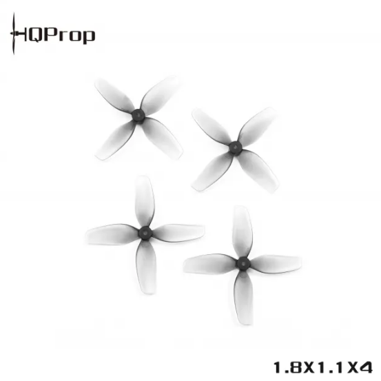 HQ Ultralight Whoop Prop 1.8X1.1X4(45MM) Grey  (2CW+2CCW)-Poly Carbonate-1.5MM Shaft