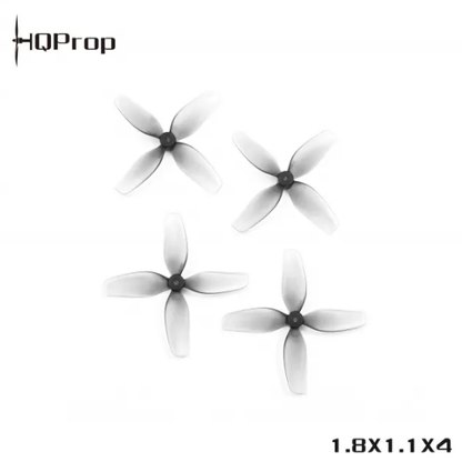 HQ Ultralight Whoop Prop 1.8X1.1X4(45MM) Grey  (2CW+2CCW)-Poly Carbonate-1.5MM Shaft