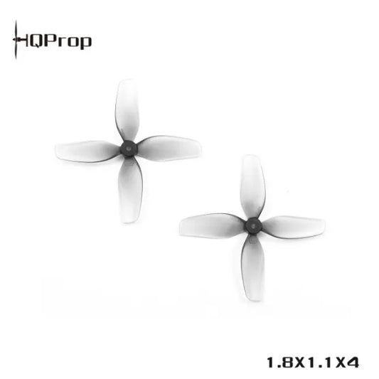 HQ Ultralight Whoop Prop 1.8X1.1X4(45MM) Grey  (2CW+2CCW)-Poly Carbonate-1.5MM Shaft