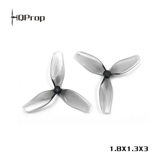 HQ Ultralight Whoop Prop 1.8X1.3X3(45MM) Grey  (2CW+2CCW)-Poly Carbonate-1.5MM Shaft