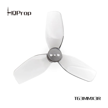 Hqprop T63mmx3 V2 Propeller Grey Poly Carbonate For 2.5inch Geprciflight Racing Drone