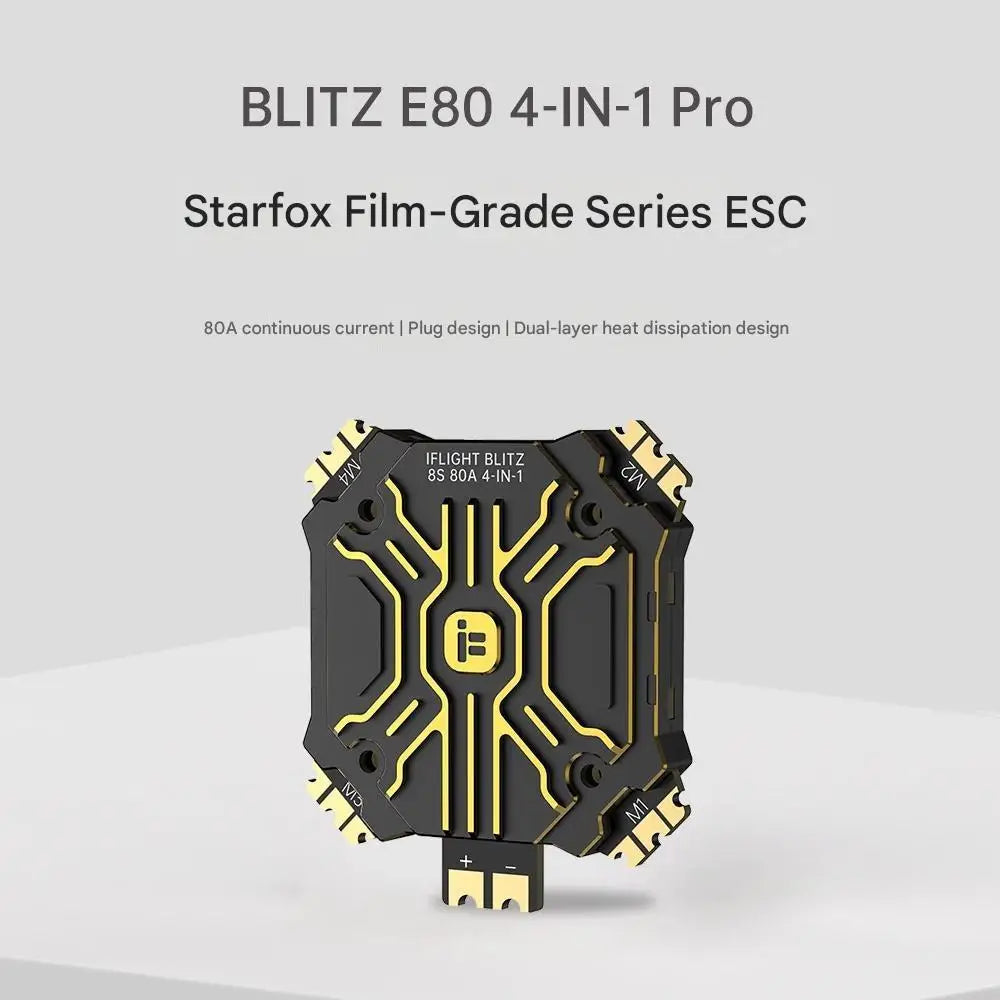 IFlight BLITZ H7 PRO Flight Controller E80 80A ESC X8, Suitable for FPV Racing Drones