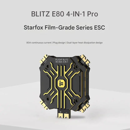IFlight BLITZ H7 PRO Flight Controller E80 80A ESC X8, Suitable for FPV Racing Drones